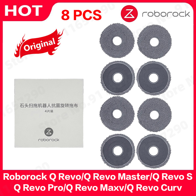 Original Mop Pads For Roborock Q Revo Master/Q Revo S/Q Revo Pro/Q Revo Maxv/Q Revo Curv Accessories