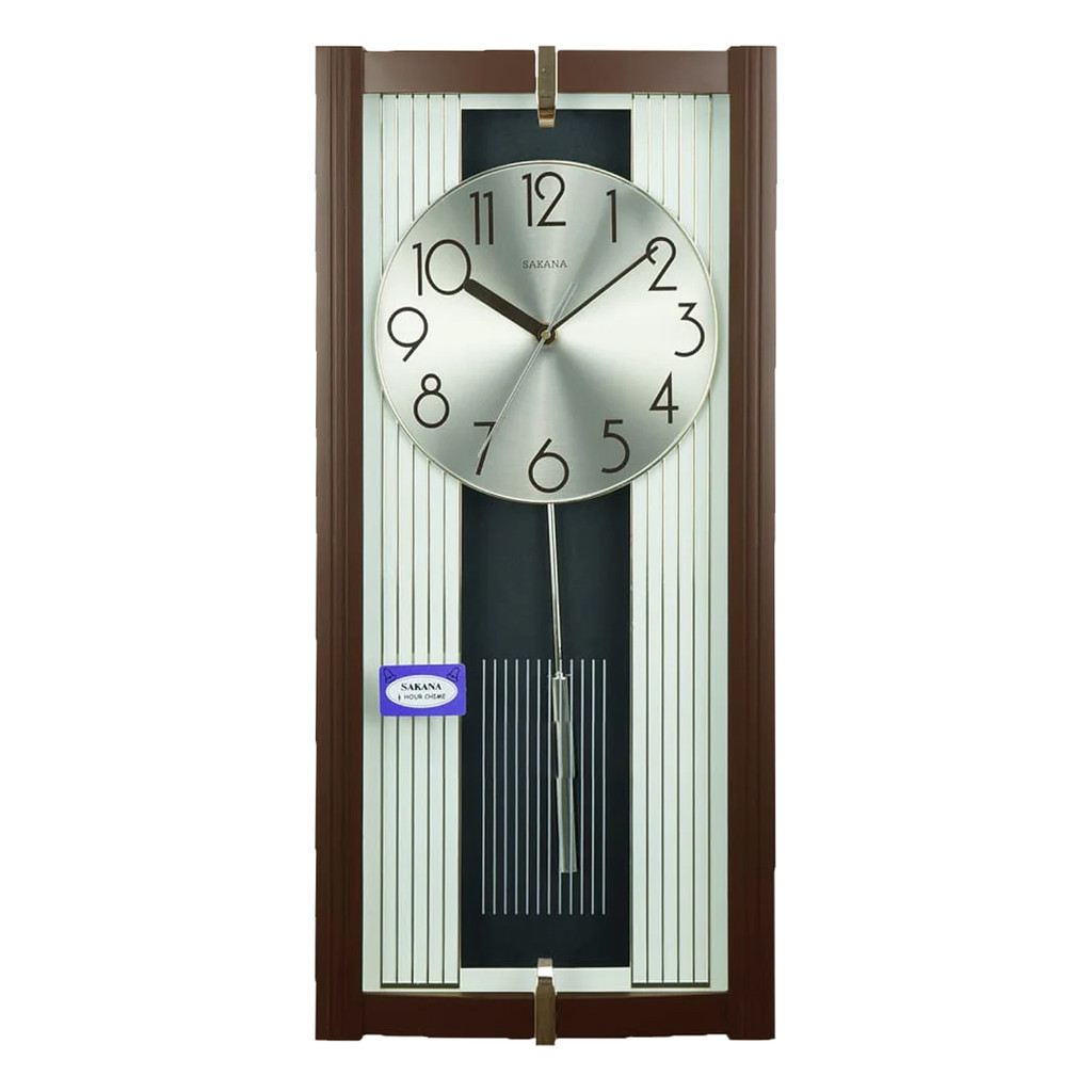 Jam Dinding Minimalis Bandul Bell Bunyi Sakana 388-3 ANGKA