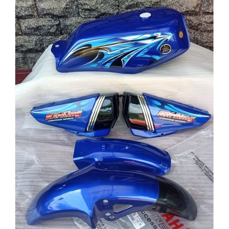Body Bodi Set Yamaha RX King Tahun 2006 Warna Biru