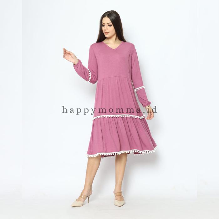 Tunik Busui Friendly Baju Menyusui Bukaan Kanan Kiri Adem - VL Pink