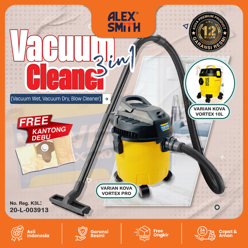 Kova Vacuum Cleaner 3 in 1 Vacuum Sedot Debu