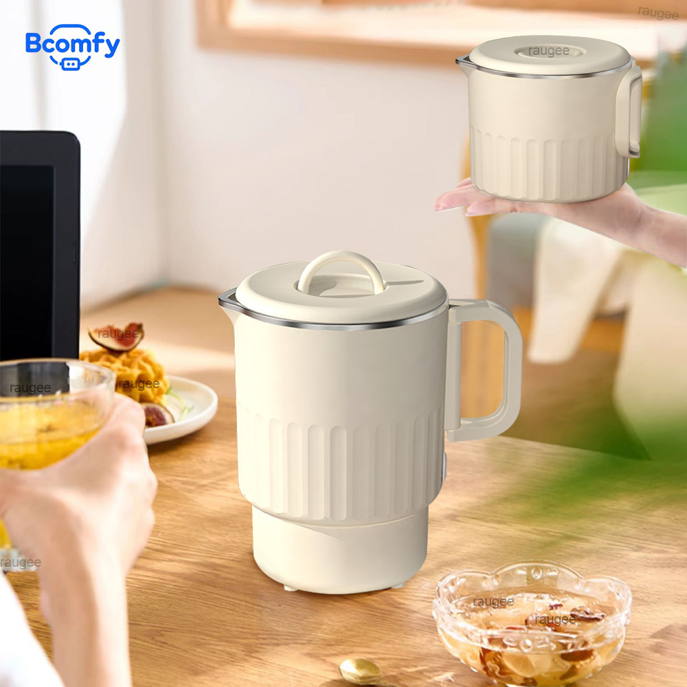 Portable Electric Kettle 600W Electric Smart Kettle 1L Stainless Steel Mini Folding Water Boiler Por