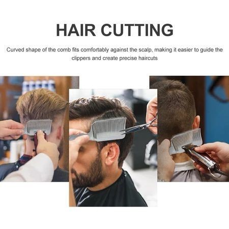 1PC Sisir Cukur Potong Rambut Potong Rambut Sisir Sisir pangkas rambut abu-abu Sisir penata rambut