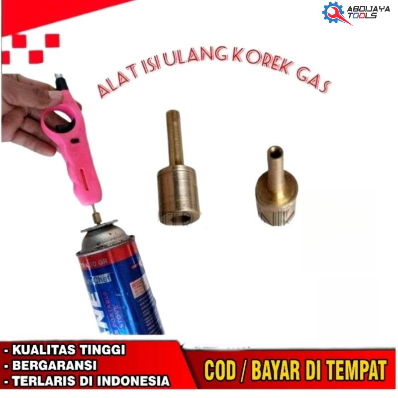 Refil Korek Gas Alat Isi Ulang Korek api dari gas protable ke korek pemetik panjang Refil Gas Korek