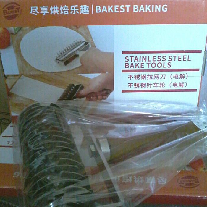 Bakest Baking Stainless Steel Tools Lattice Roller Puff Pastry Cutter