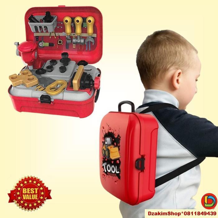 Mainan Anak Laki Laki Mainan Anak Cowok Perkakas Bengkel Tool Set K43