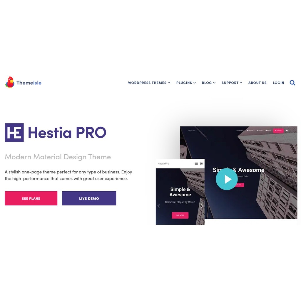 Theme Hestia Pro Lifetime (Themeisle)