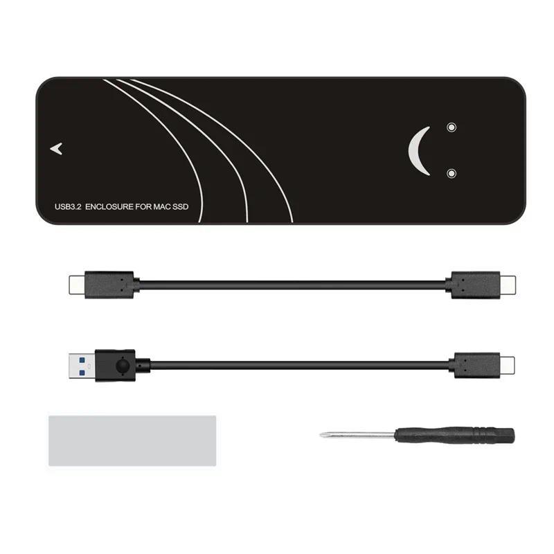 NVME M2 SSD Case USB 3.2 GEN2*2 Macbook SSD Enclosure 20Gb M.2 Box For Apple Macbook Air Pro Retina 