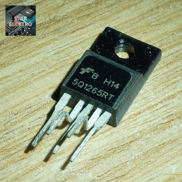 5Q1265RT To-220f-5 KA5Q1265RT IC Fairchild SMPS Offline Power Switch 5Q1265 SQ1265RT 1265 1265RT 5Q 