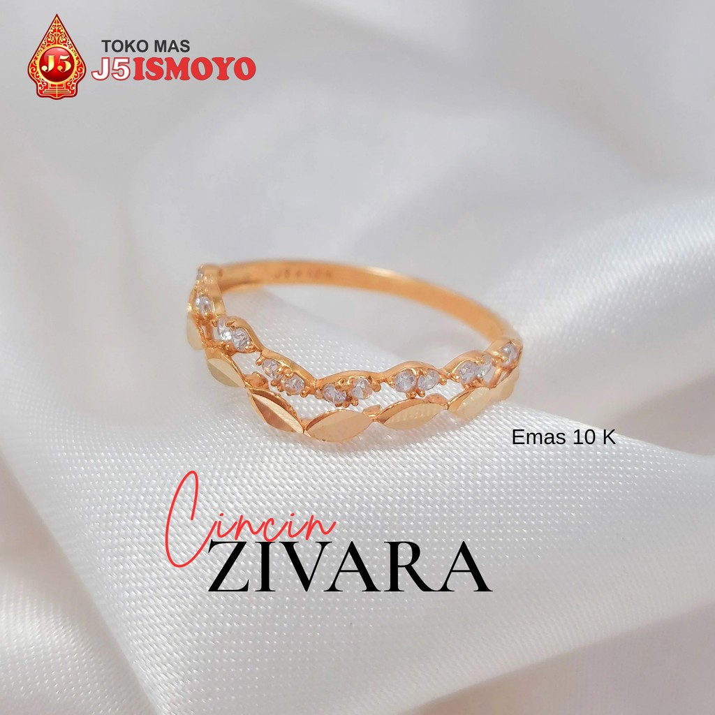 Cincin Emas Mas Asli Zivara J5 Ismoyo