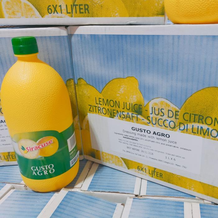 [nobitafamily] siracuse lemon juice jus 1ltr Gusto agro jeruk