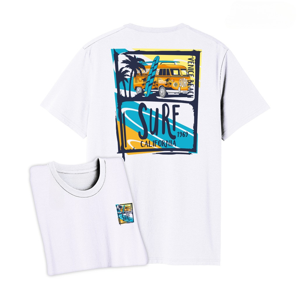 COD Kaos Distro Original / T-shirt Distro / Baju Pria Distro / Unisex Pria Wanita/ C SURF UNISEX