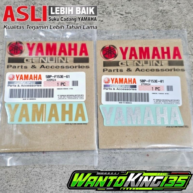 STICKER STIKER YAMAHA SILVER GOLD TUTUP TOOLBOX TOLBOX RX KING ORIGINAL YAMAHA | 5BP-F153E-01 5BP-F1