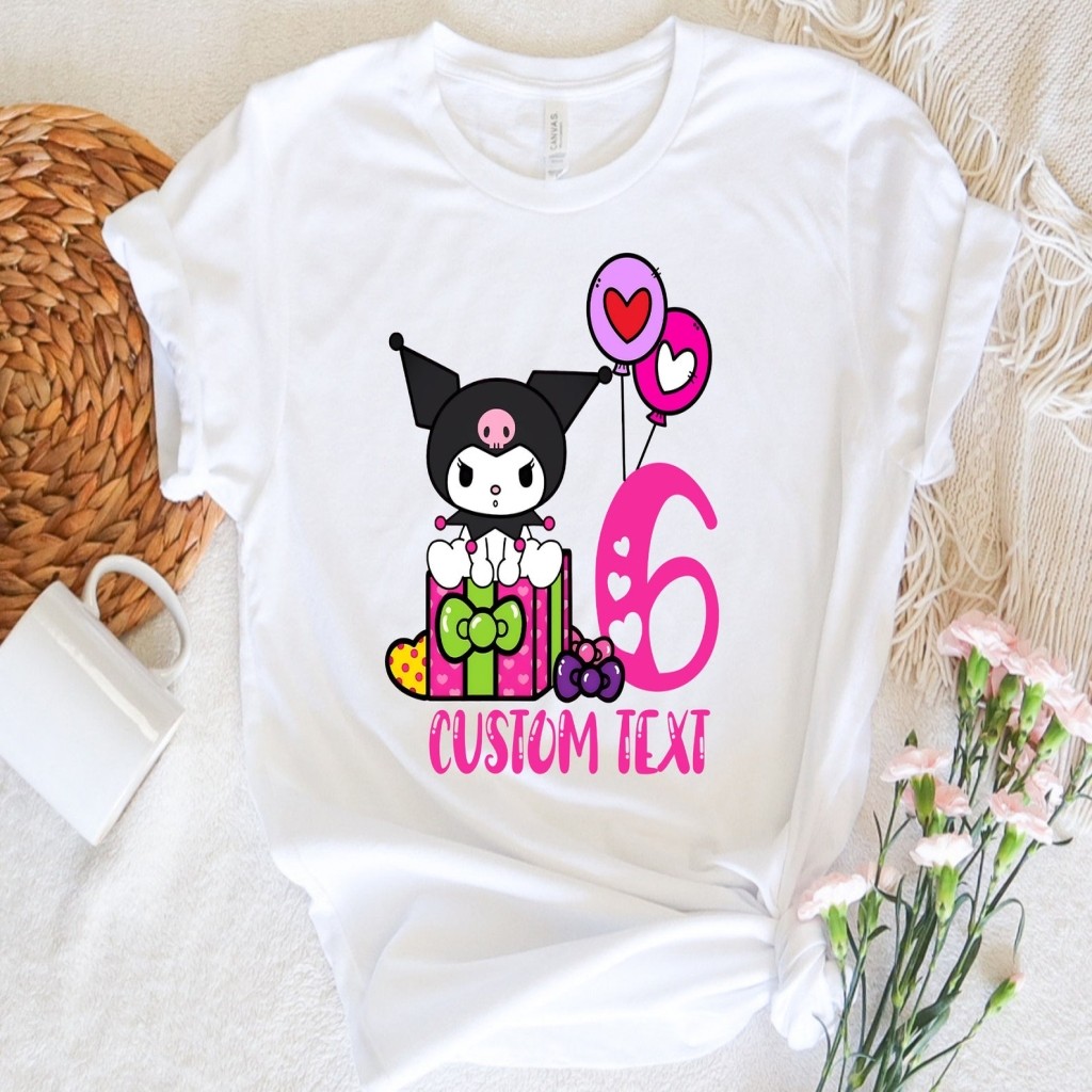 Ulang Tahun Hello Kucing Kaos, Kuromi, Pesta Perempuan Ulang Tahun, Ulang Tahun Dipersonalisasi, Kaw