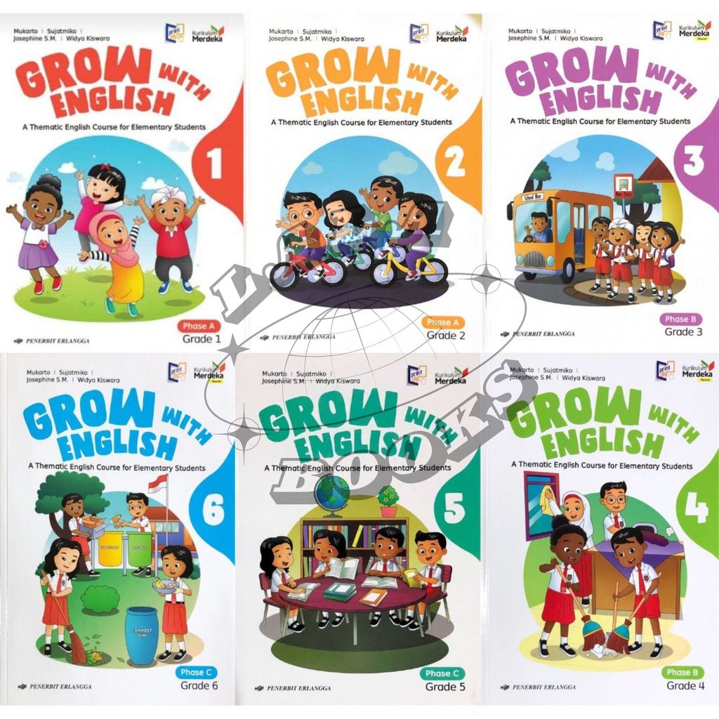 LaLa Books - Grow With Englis Kelas 1 2 3 4 5 6 SD MI Kurikulum Merdeka