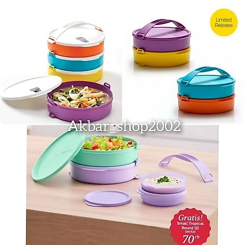 Rantang click to go round tupperware