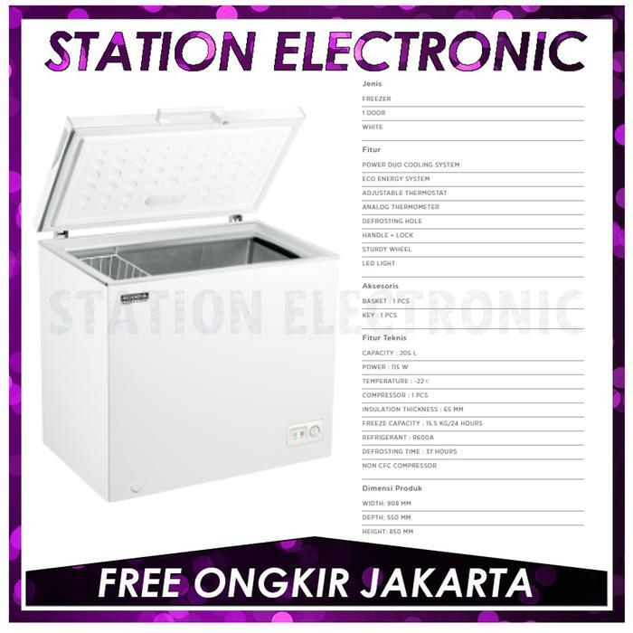 MODENA CONSERVA - MD 0206 W / MD-0206W / MD0206W CHEST FREEZER 205L