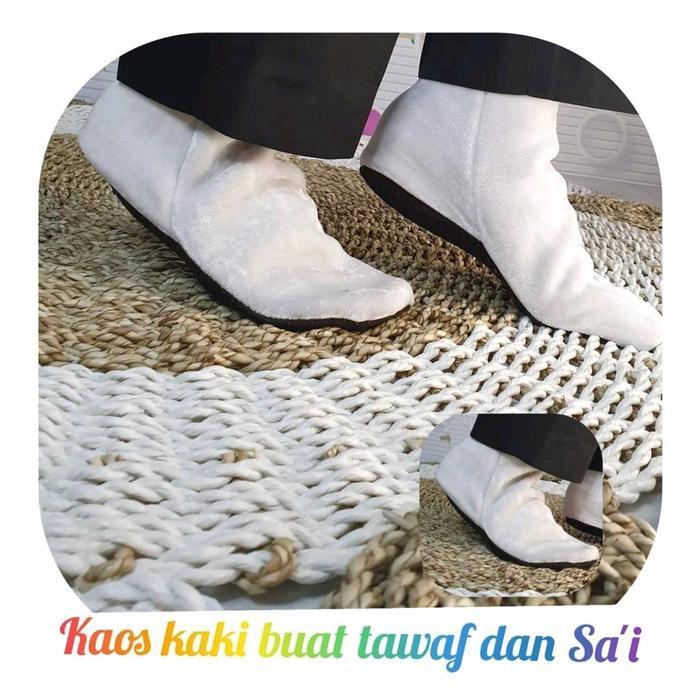 KAOSKAKITAWAF/KAOSKAKIUMROHDANHAJI Pergelangan kaki Pergelangan kaki/ Wanita/ Muslim - putih, Al siz