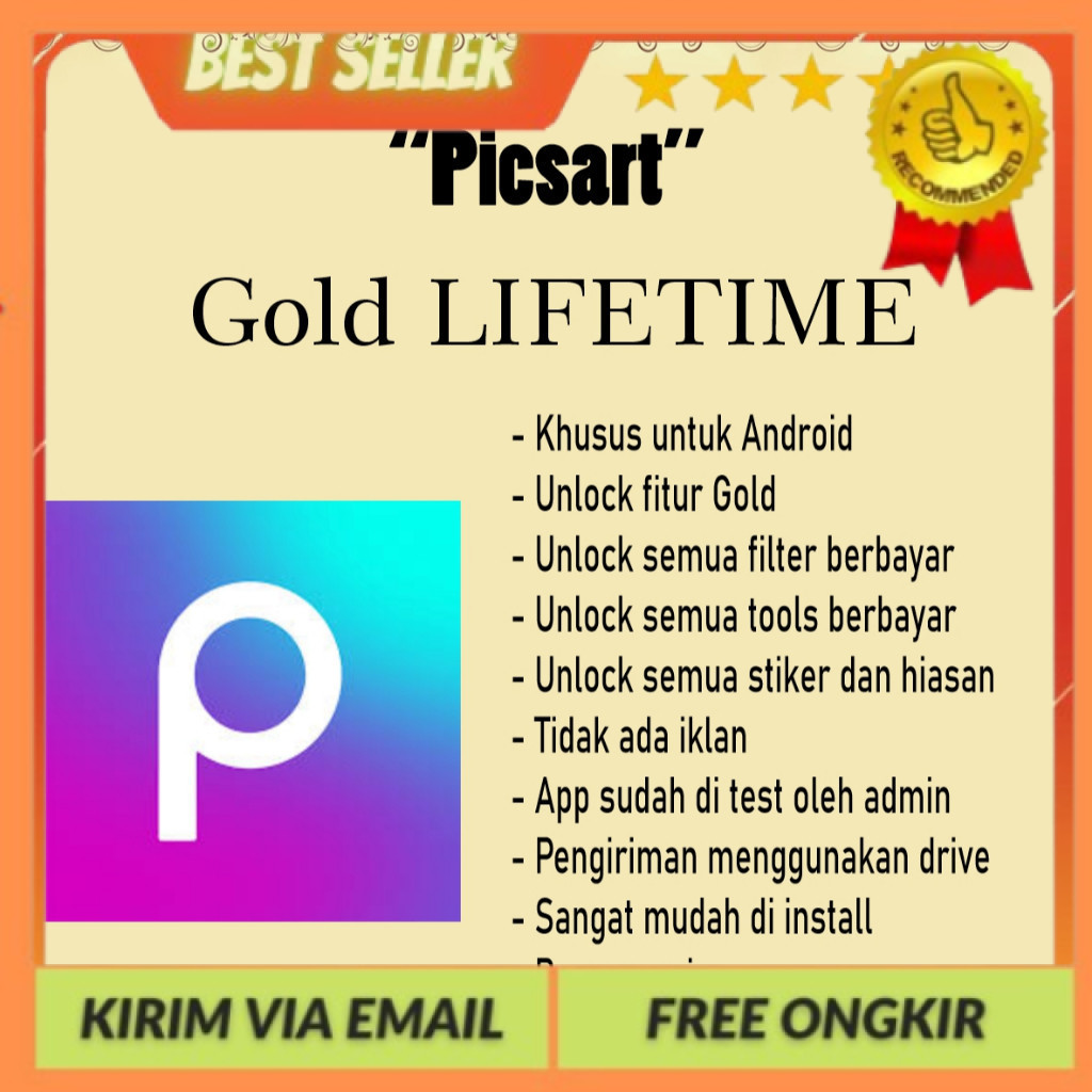 READT picsart v27.2.3 GOLD lifetime aplikasi edit foto dengan hiasan dan stiker UNISTORE888 APP ANDR