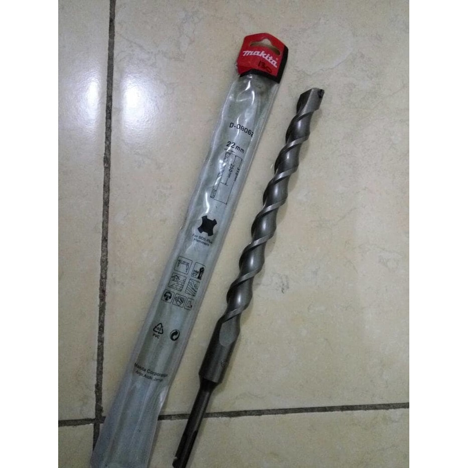 Mata bor makita beton drill SDS plus 22 mm