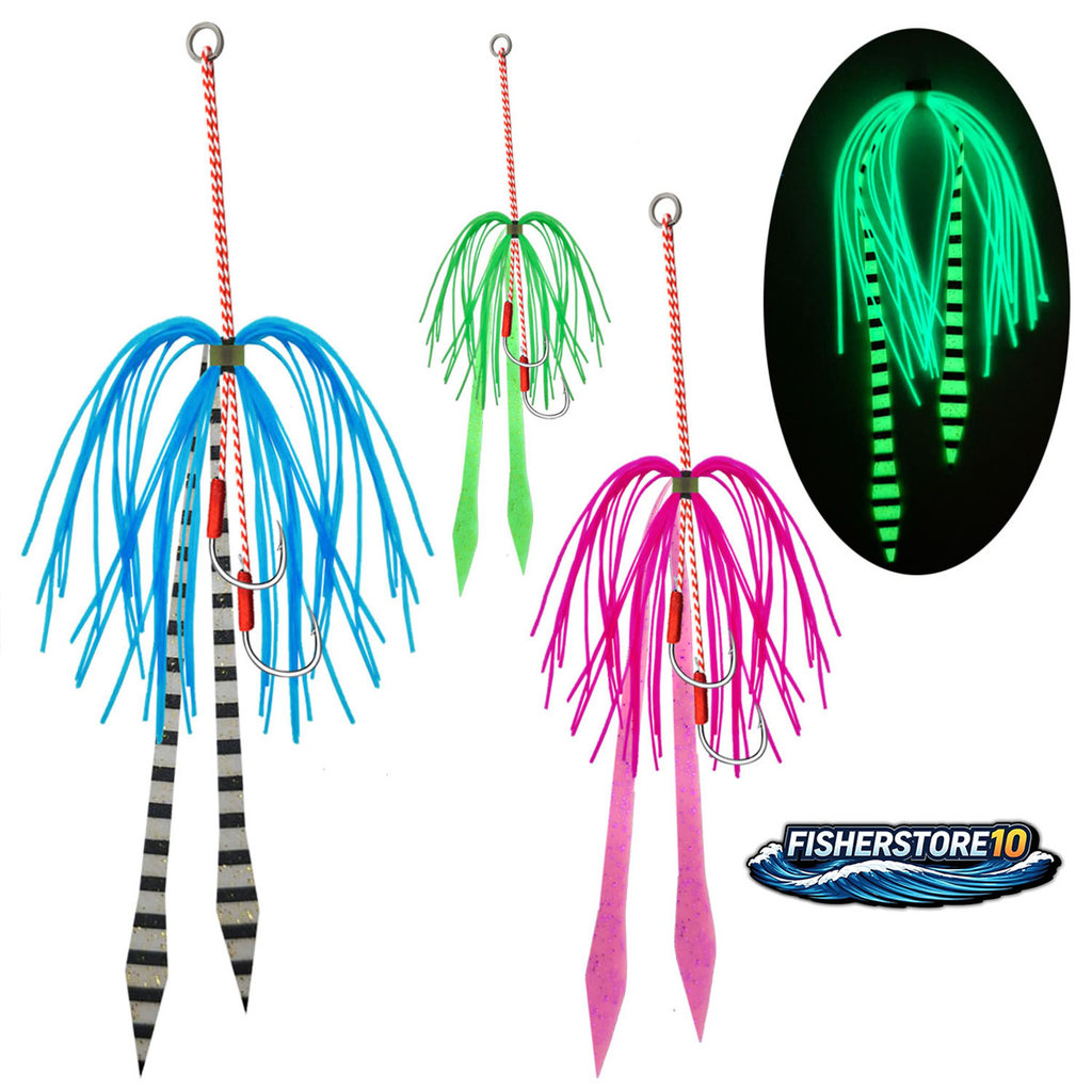 FISHER STORE Skirt TaiKabura Madai Jig Inchiku Rubber Mata Kail Pancing Skirt Metal Jig Umpan Pancin