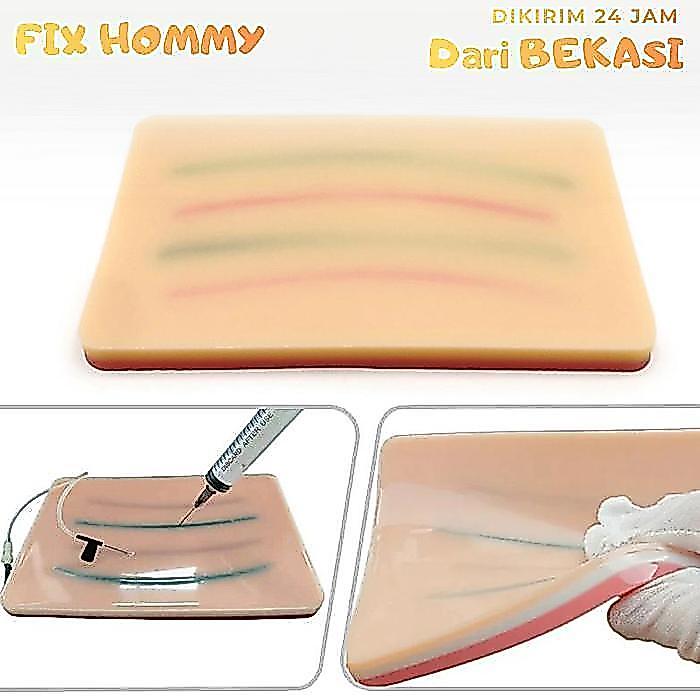 FXMY Injection Training Pad Latihan Infus Silicone Injection Pad Manekin Human Skin Suture Training