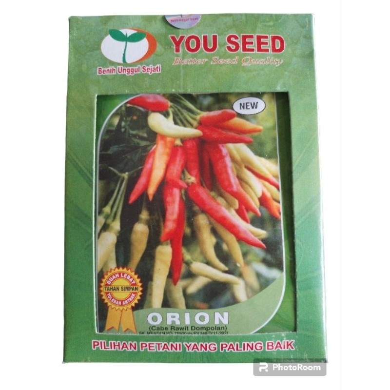 [TERLARIS] benih cabai rawit ORION(cabe rawit dempolan) isi 10 gram