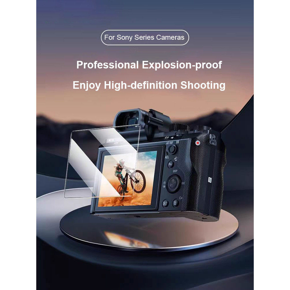 Pelindung Layar LCD Tempered Glass 9H 2.5D Anti Pecah untuk Kamera Sony DSC-RX100 RX10 RX1R RX1 RX10