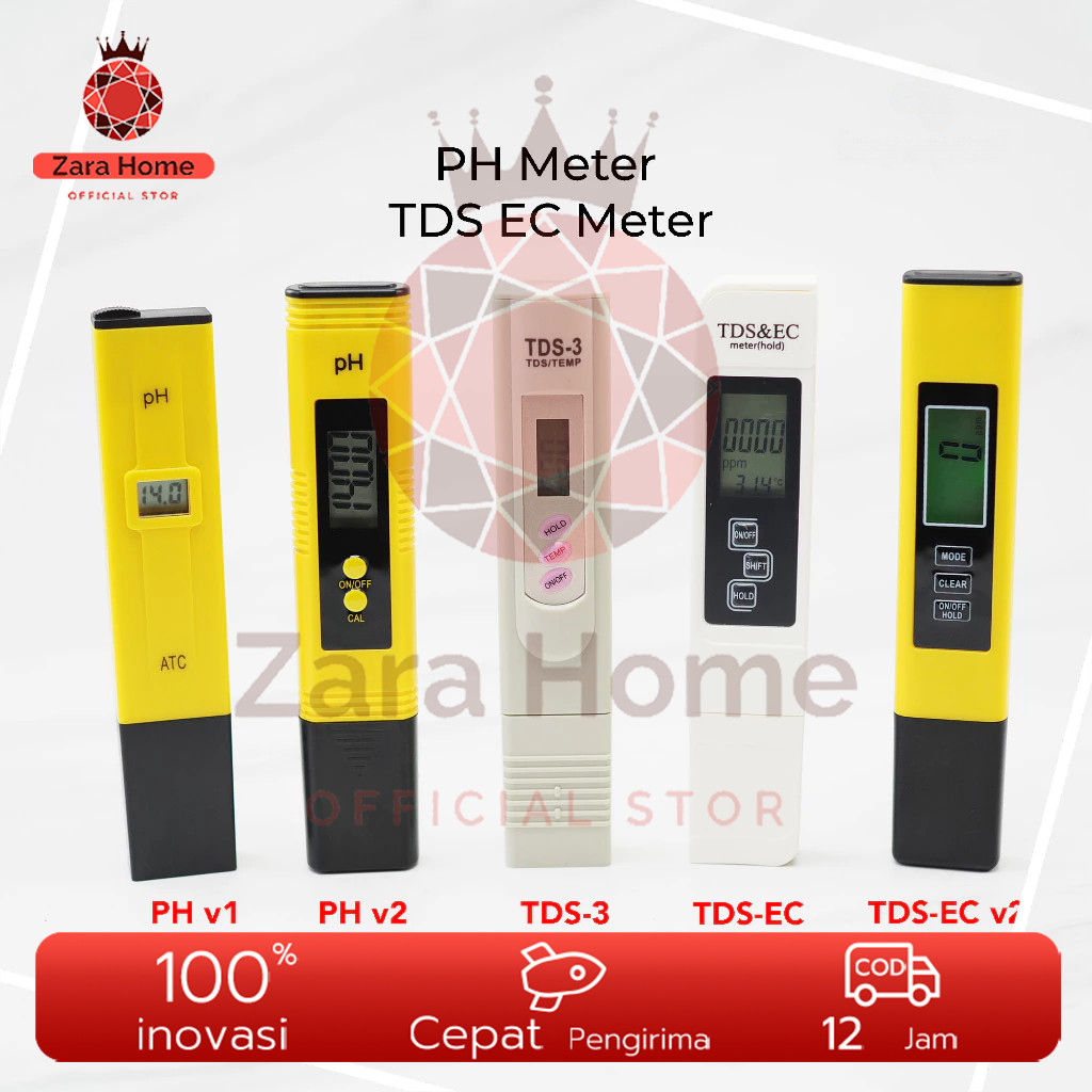 TDS Meter Hidroponik Alat Pengukur PH Air TDS meter pena dan ph meter TDS 3 TDS EC PH Meter