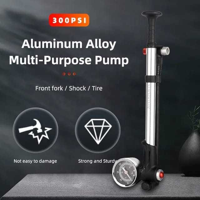 Foto Pompa Pump Fork dan Suspensi Angin 300psi Air Fork and Rear Shock RS Pump Pompa Sepeda
