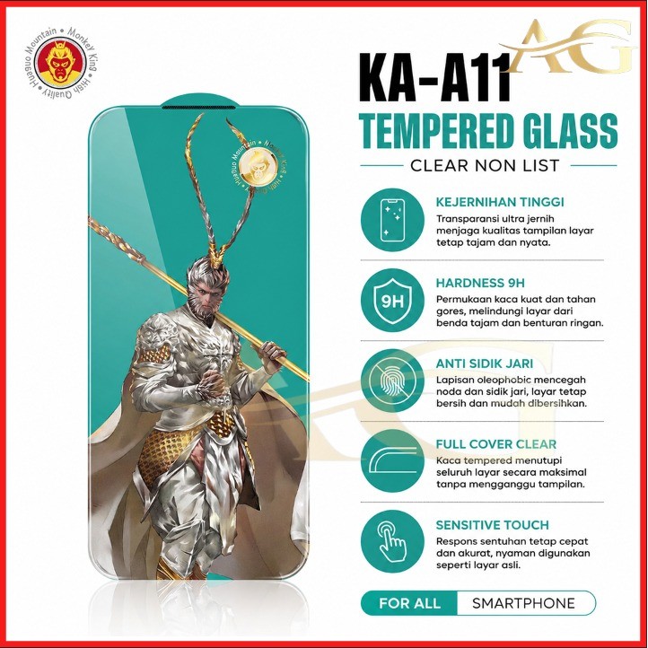 KA-A11 Tempered Glass Clear Monkey King For ITEL A100CS A200 A100C CITY 100 ITEL A80 ITEL A70 A60 A6