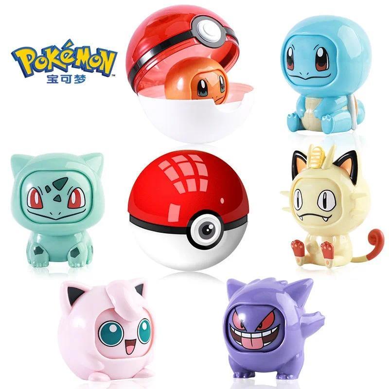 Authentic Pok é mon Pok é Ball Mobile Face anging Series Pikau ARMANDER BULBASAUR GENGAR  Handmade O