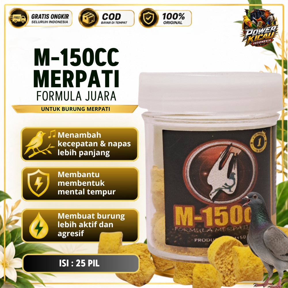 M150CC 25 PIL VITAMIN MERPATI SUPER Pil Dara Balap Bikin Napas Panjang Speed Maksimal Stamina Gahar