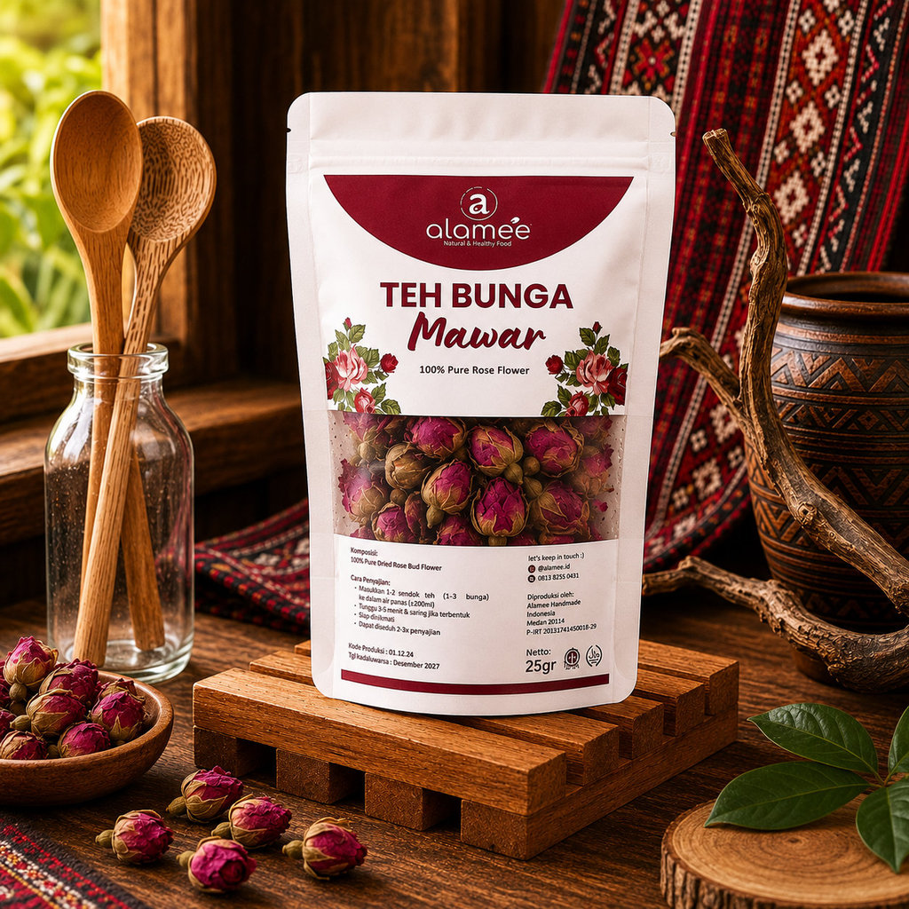 ALAMEE Rose Tea Teh Bunga Mawar Organik Kering Dried Flower 25gr Premium