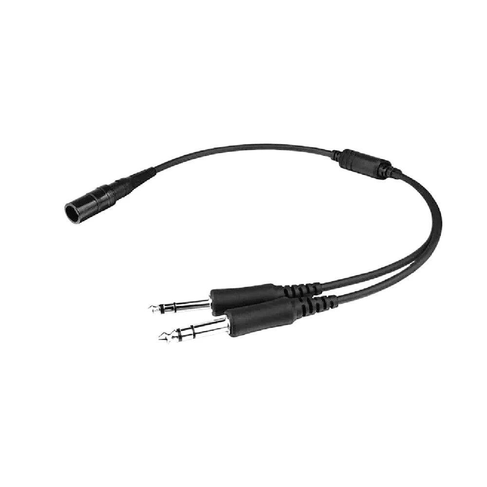 High Quality A20 6-Pin LEMO To Dual Twin Plug General Aviation (G/A) Adapter for Bose A20 Series Avi