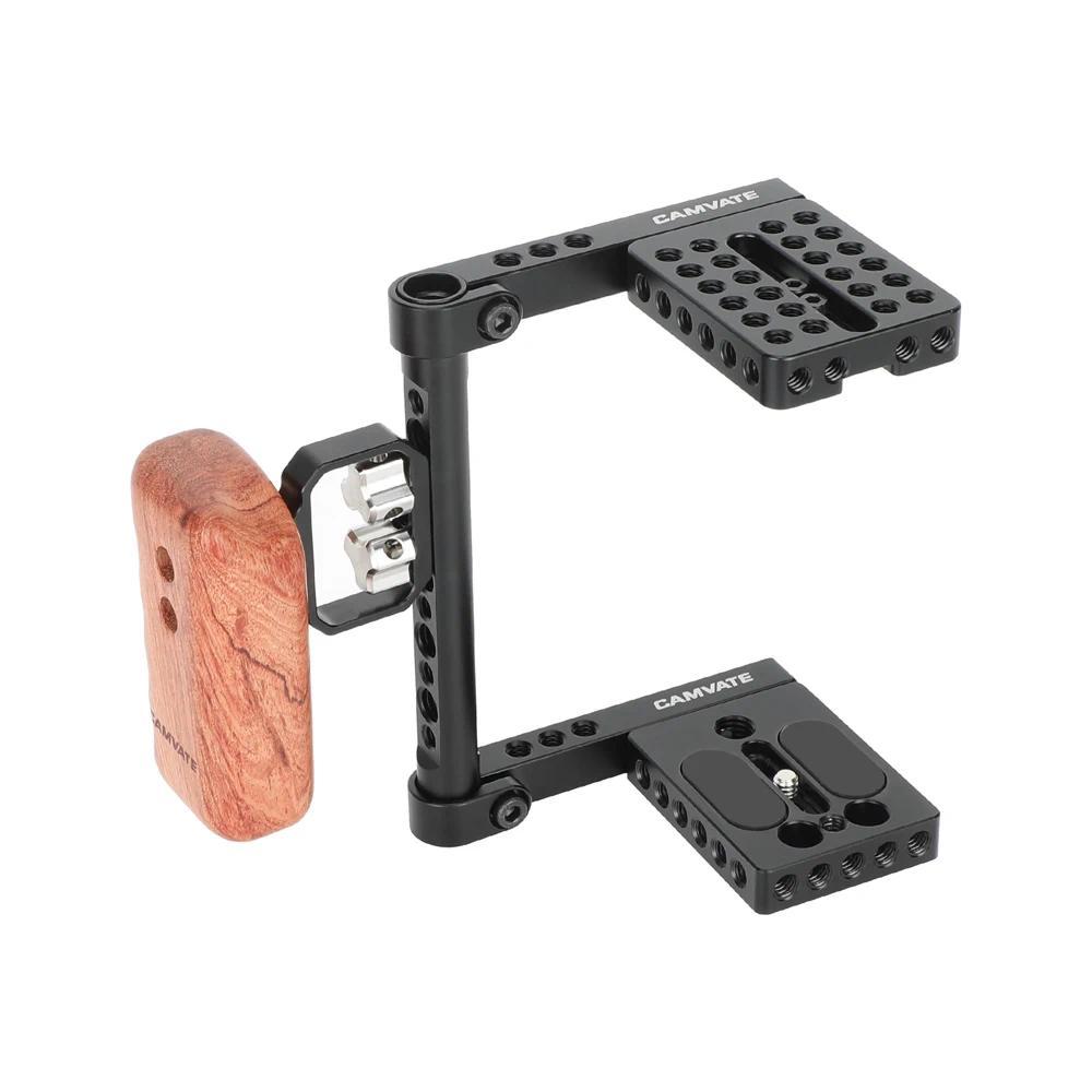 CAMVATE Camera Cage Rig For Canon 50D/40D/30D/6D/7D/7D/80D/90D/Mark11/5D Mark11/5DSR/5DS/Nikon D800/