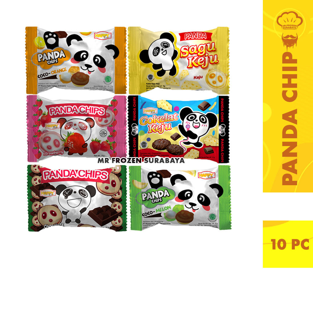 Happy Time Panda Chips  Isi10 PC x 8 gr