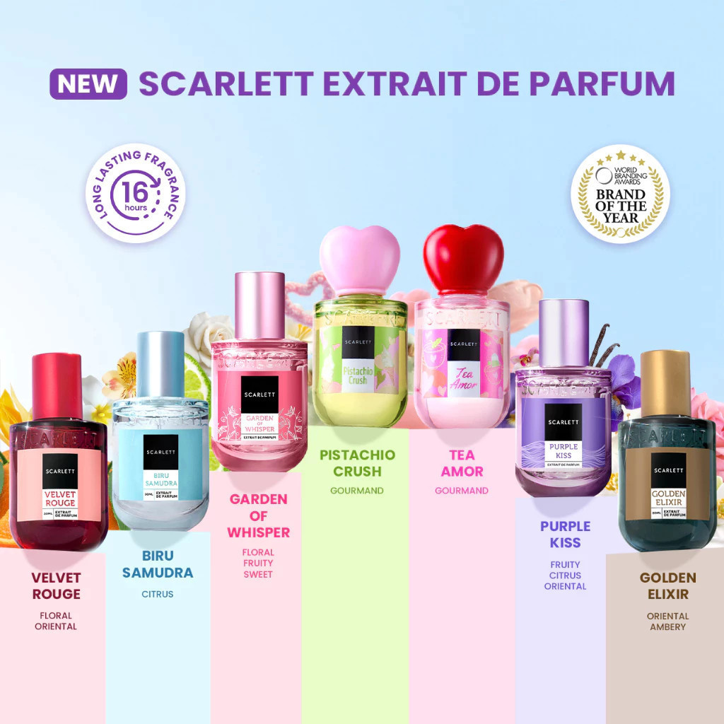 SCARLETT Eau De Parfum & Extrait De Parfum 30ml / Wangi Tahan Lama