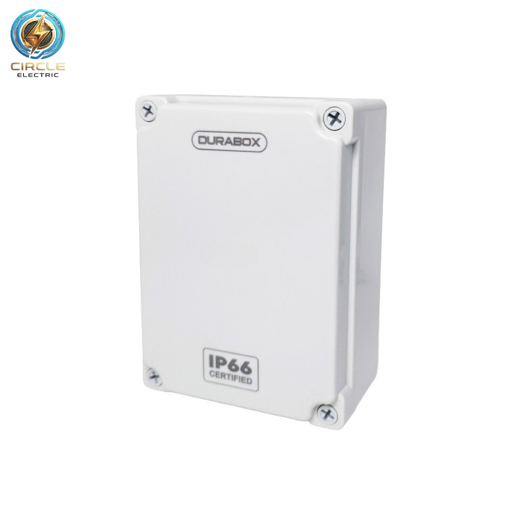 Box panel listrik DURABOX Junction Box 125x175x75mm ABS IP66 – Box Panel Listrik Tahan Air & Debu