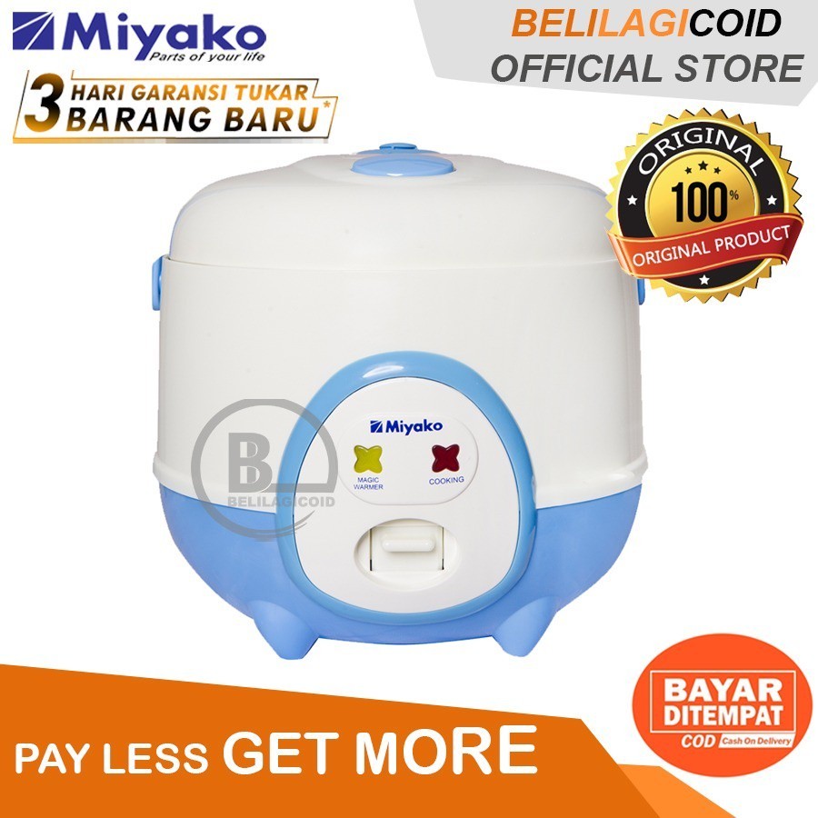 (cod) Miyako Magic Com Penanak Nasi 3 in 1 MCM 606 / Megicom Miyako ORIGINAL MCM-606 / Magic Com MIN