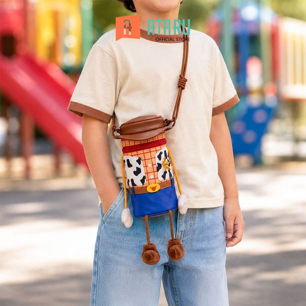 Ataru Disney Toy Story Tas Selempang Woody Cylinder - Mix Sling Bag Crossbody Bag Tas Bahu Tas Slemp