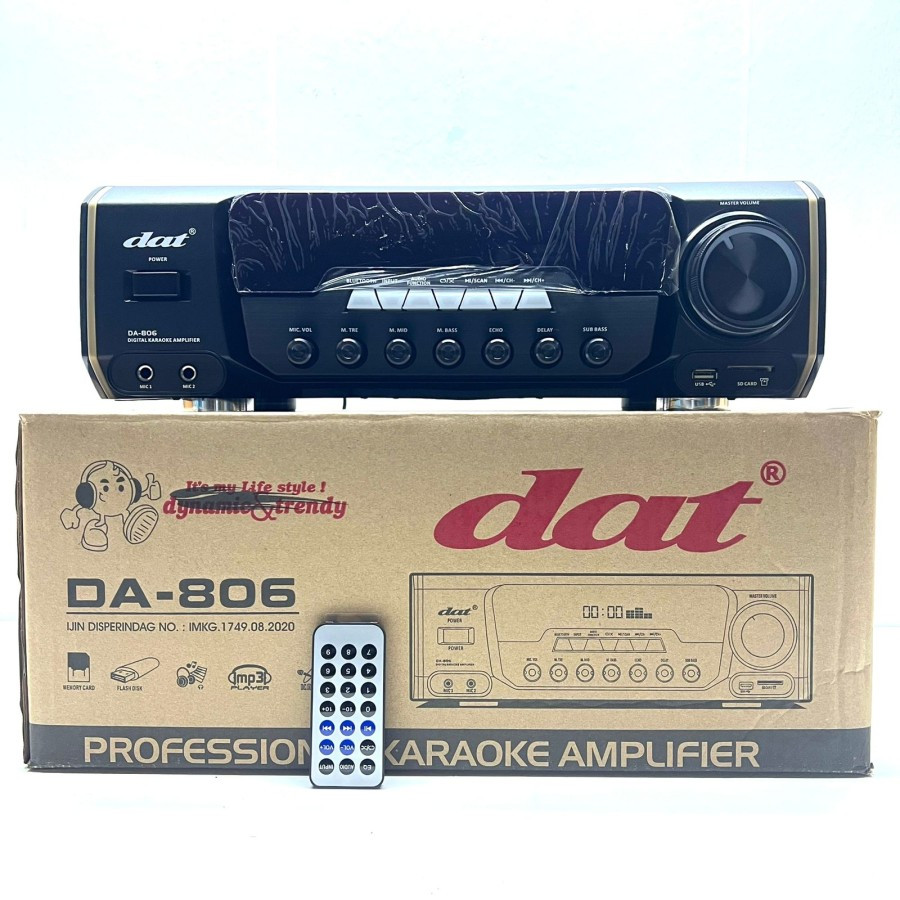Amplifier DAT DA 806 Original Bluetooth - USB TYPE DA-806 ORIGINAL