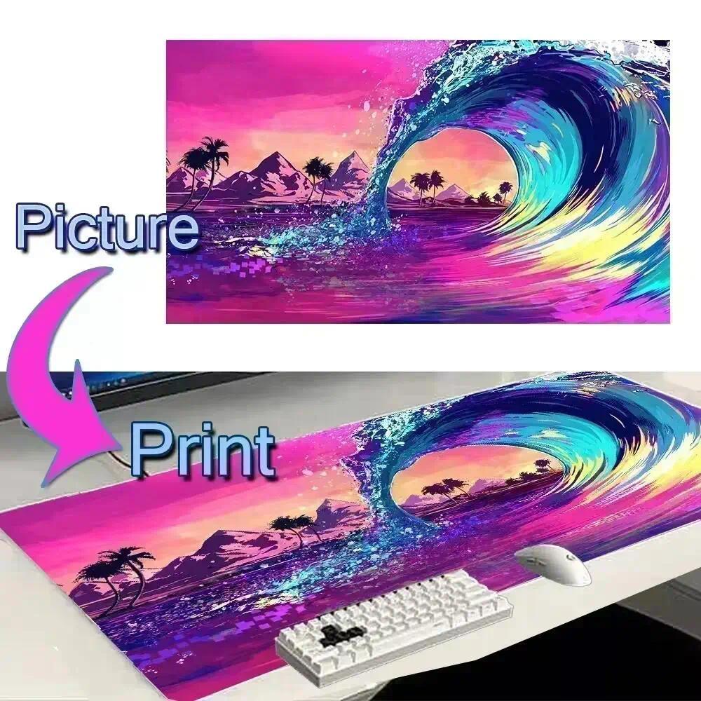 DIY Custom Personalized Mouse Pad Table Desk Mat Large Gaming Mousepad DIY RGB Lighting Laptop Desk 