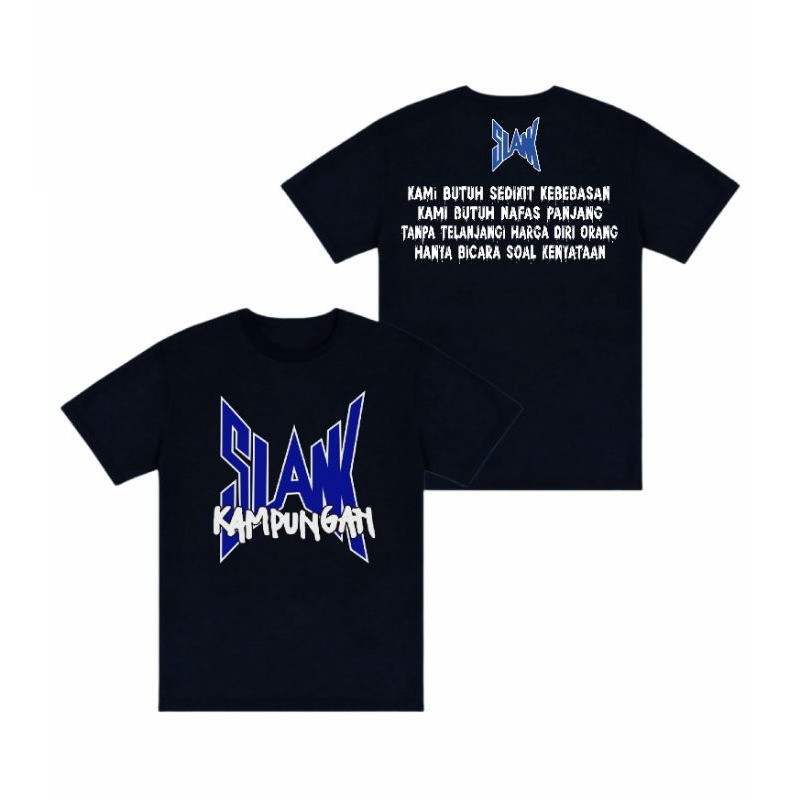 Kaos Slank Kampungan Katun Combed 24s Unisex S-XXL