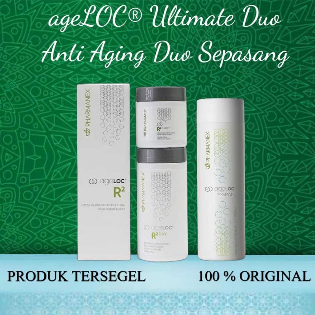 [ TERUPDATE  ] ageLOC® Ultimate Anti Aging Duo Sepasang YSpan R2 Nu Skin 1 SET ULTIMATE DUO