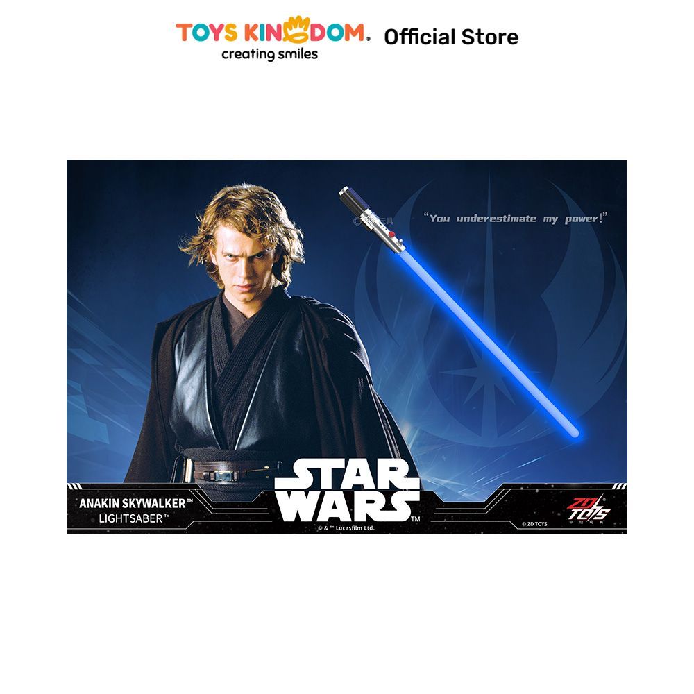 Toys Kingdom Top Gear Zd Star Wars Lightsaber Anakin Skywalker - Biru Mainan Pedang Laser Weapon Toy