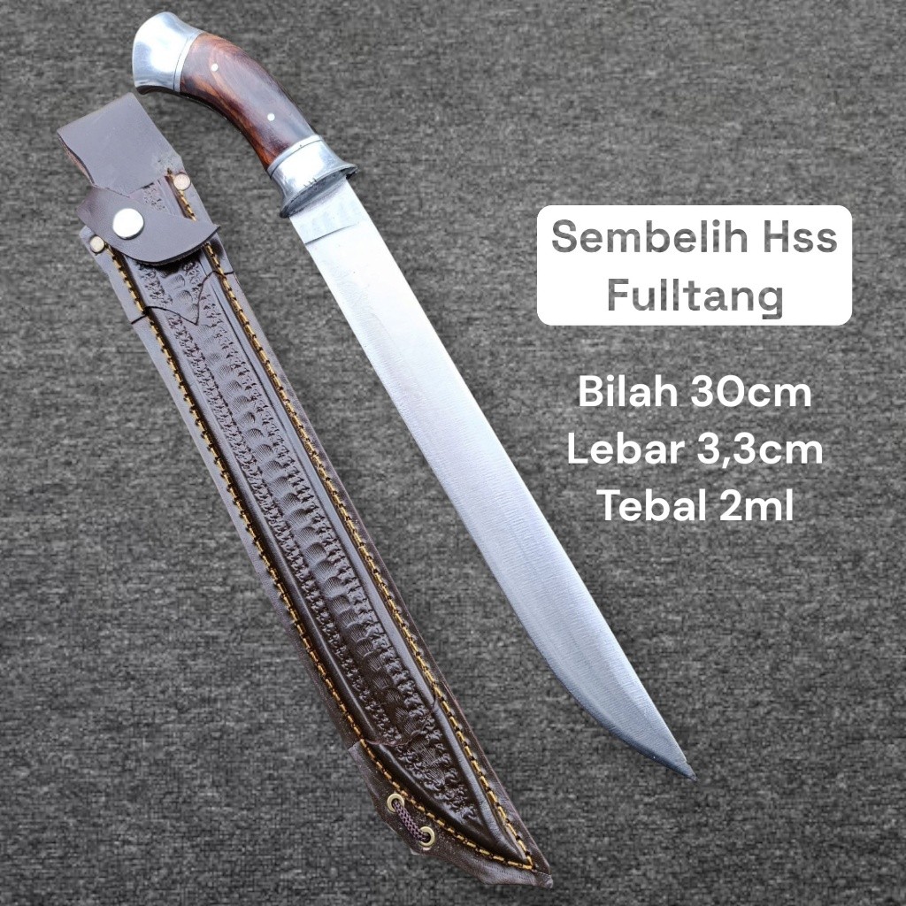 PUTRA KATANA Sembelih Hss Fulltang Bilah 30cm
