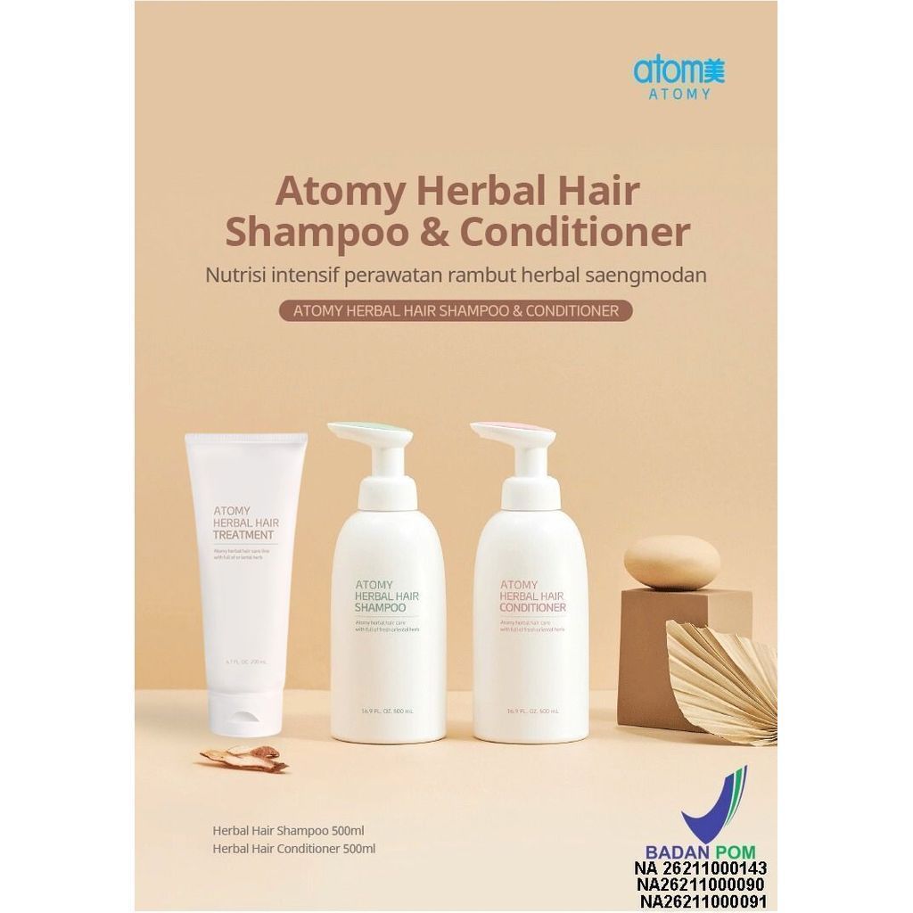 READY Atomy HERBAL HAIR CARE | HERBAL HAIR SHAMPOO – HERBAL HAIR CONDITIONER – HERBAL HAIR TREATMENT