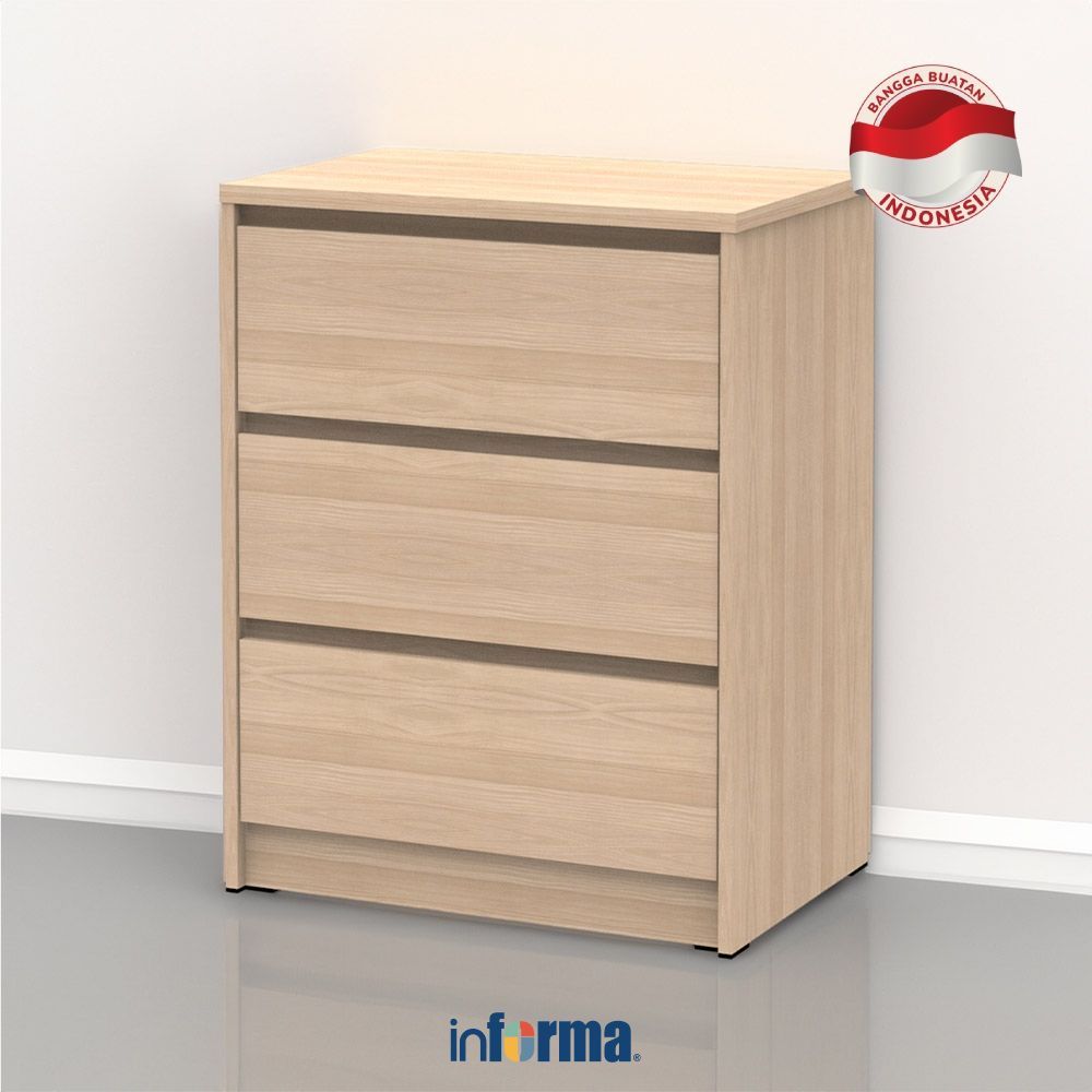 Informa Rana Laci Penyimpanan 3 Tingkat Cabinet Lemari Laci Dresser Storage Drawer Laci Baju Organiz