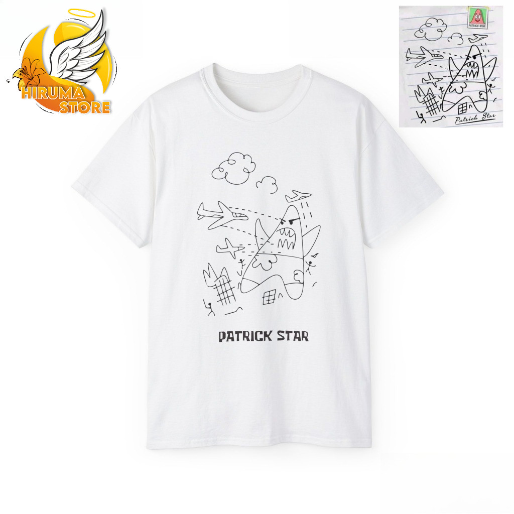 Kaos Tanda Tangan Patrick Star